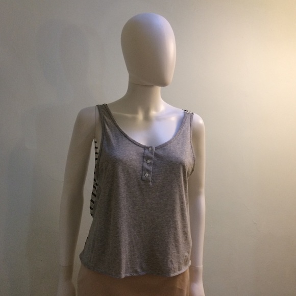 3.1 Phillip Lim Chiffon Back Jersey Tank - Picture 2 of 5